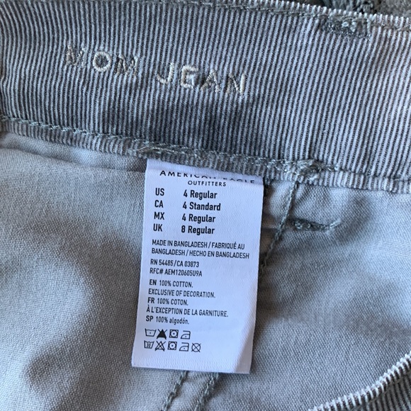 grey corduroy american eagle pants - Picture 4 of 4